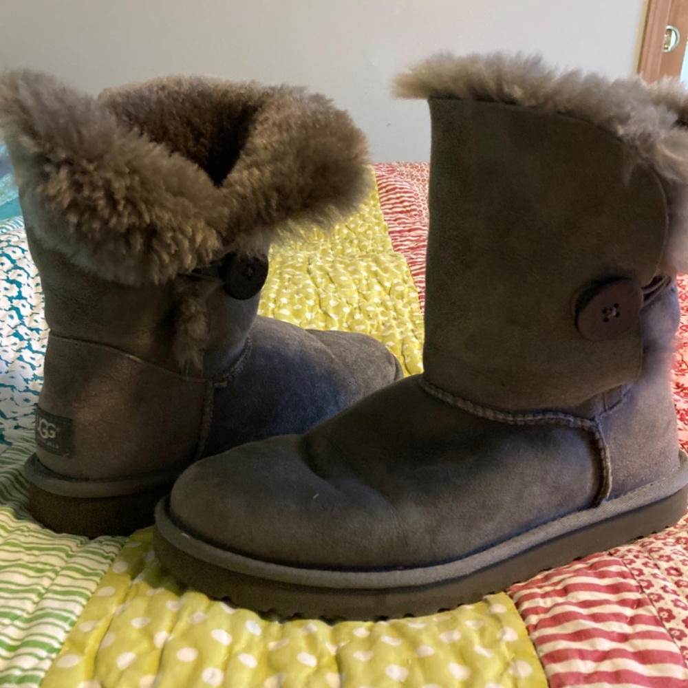Ugg Bailey Button Boot Grey/Gray 8 - image 7